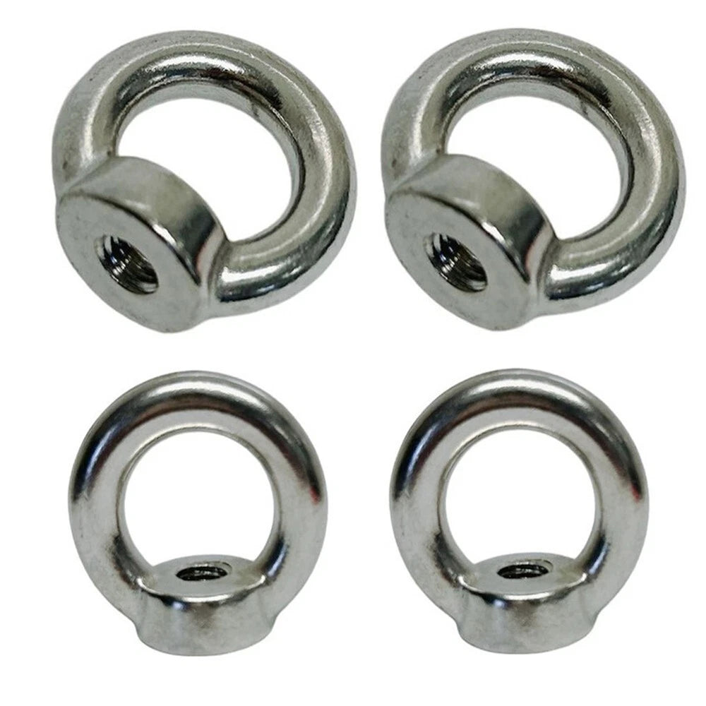 6 Mm Eye Nut Din 582 Stainless Steel 150 Lbs Capacity