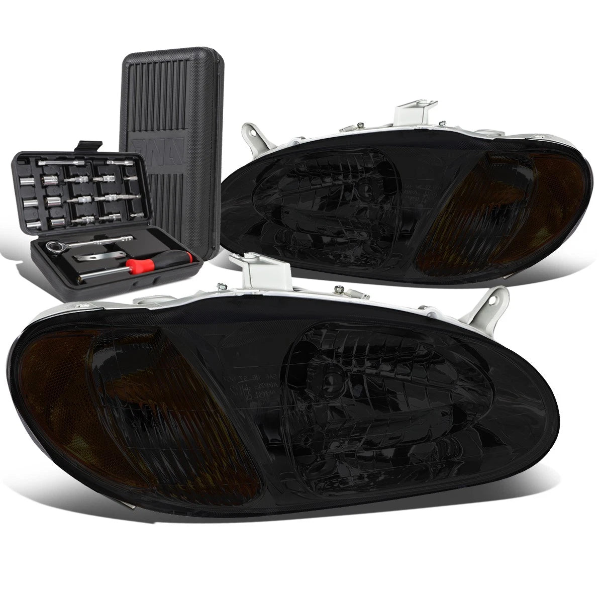 For 1998-2001 Sephia Pair Smoked Housing Amber Side | Built Supply Co