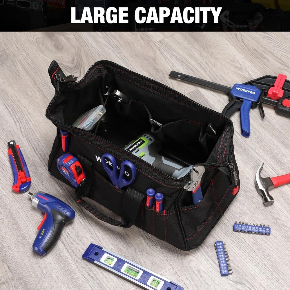 Workpro 16" X 9"x 8.7" Heavy Duty Wide Mouth Tool | Built Supply Co