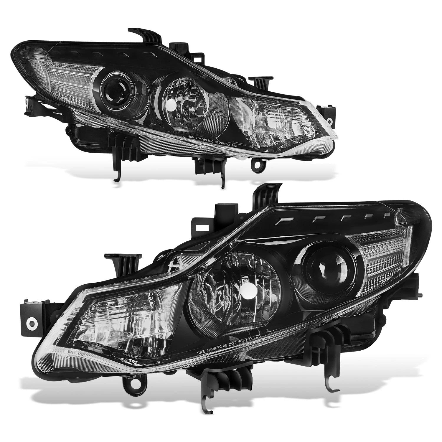 Fit 09-14 Nissan Murano Black Housing Amber Corner | Built Supply Co