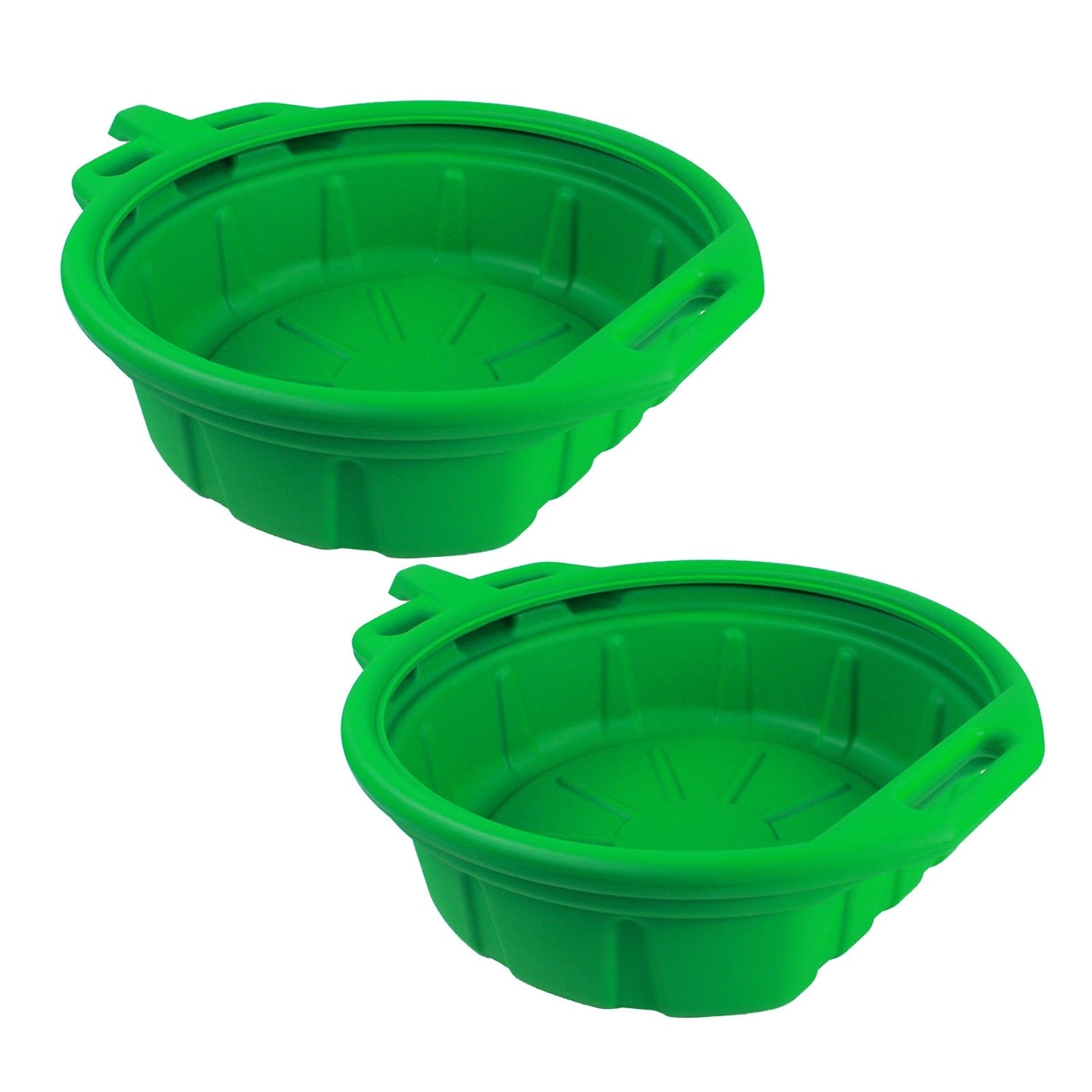 Capri Tools 4.5-Gallon Portable Oil Drain Pan, Anti-Freeze, Green, 2-Pack