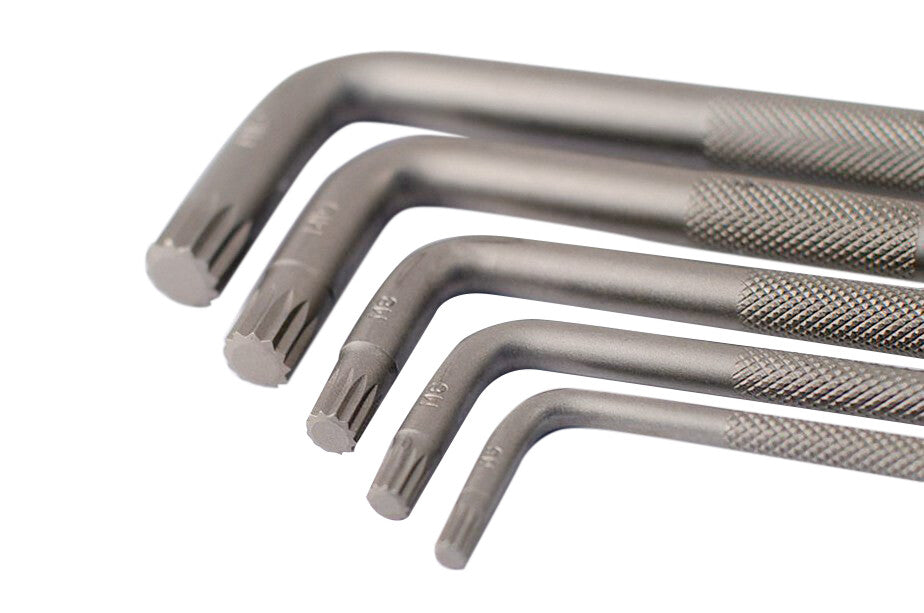 Force Taiwan Quality S2 Steel Spline L Type Key Wrench Individual