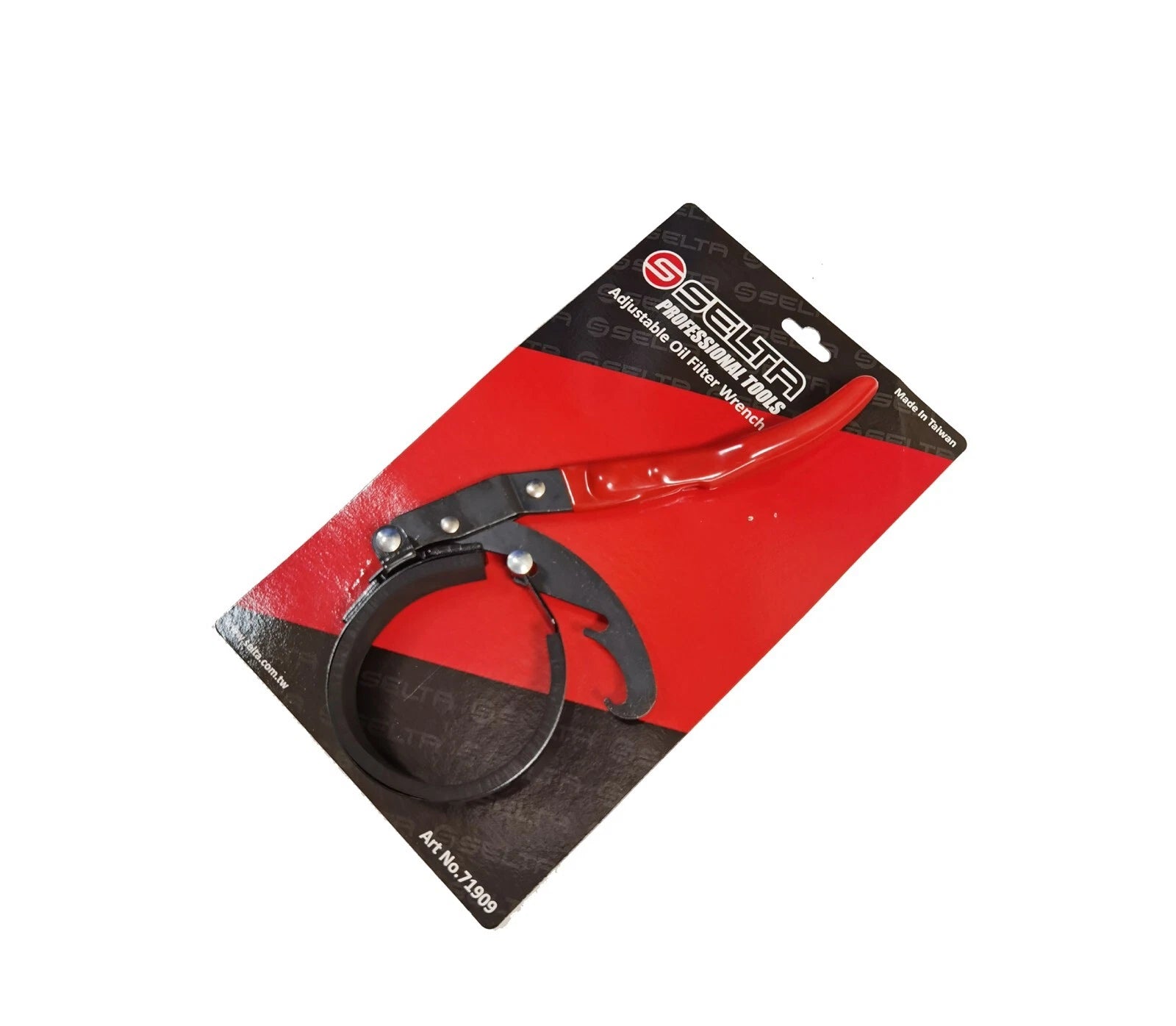 Selta Taiwan 70-108mm 3 Position Adjustable Oil Filter Wrench Rubber Band Grip