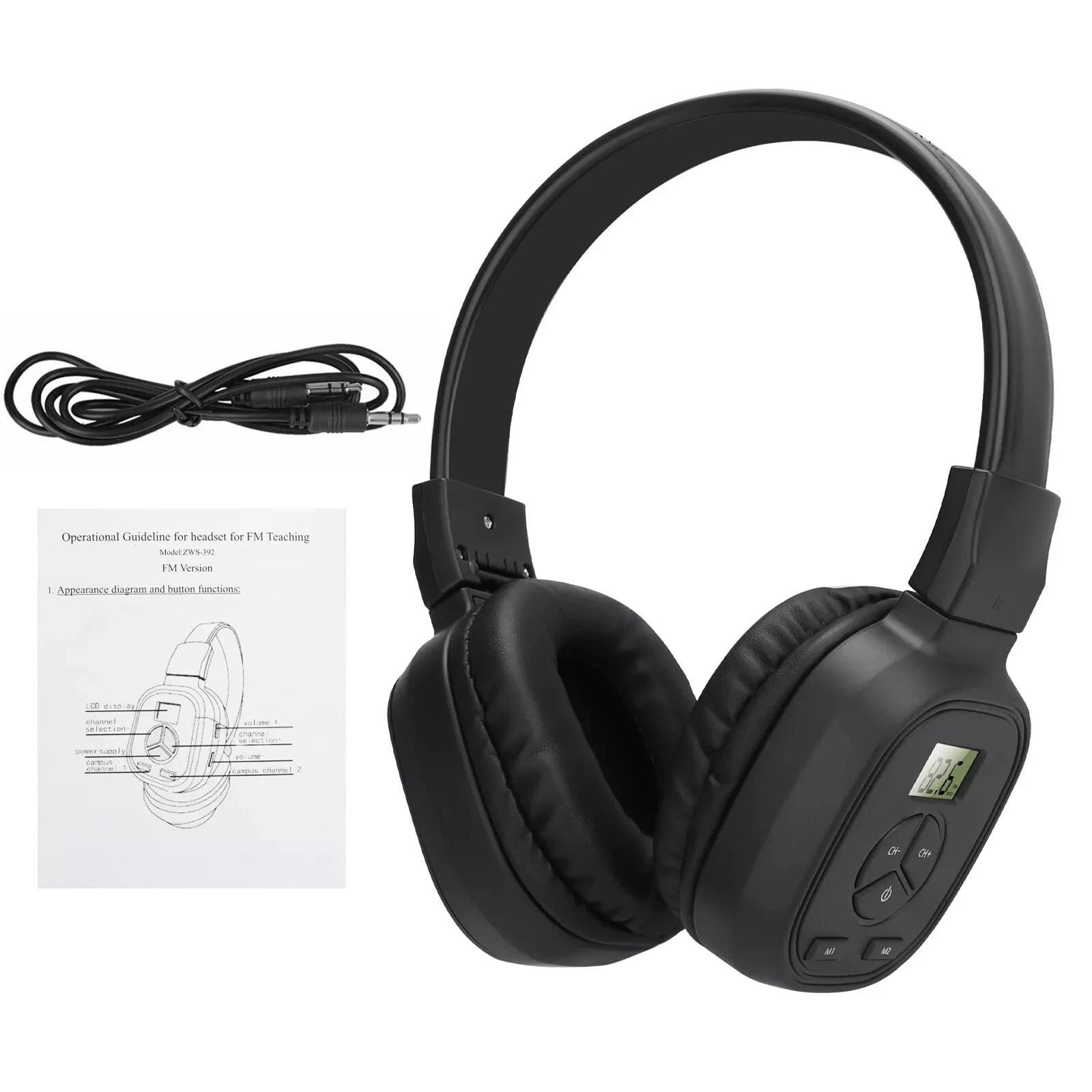 Foldable Receiver Over-ear Headphone Supports Fm (No Am) Transistor