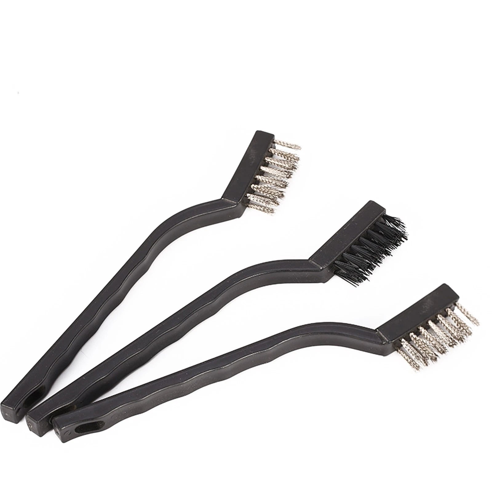 6* Steel Brush Set Small Cleaning Brushes Wire Rust Sparks Wheels