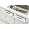 Rev-a-shelf 6572-14-52 6572 White 14 Inch Wide Sink Front Tip Out Two