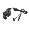 Black Waterproof Motorcycle Sae To Usb Charger Voltmeter Cable