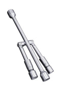 Tyre Wheel Nut Socket Remover Foldable Cross Lug Wrench 4 Way 17 19 21