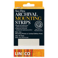 Lineco Mounting Strips See-Through Polyester 1.25" X 4" (Pack of 60)