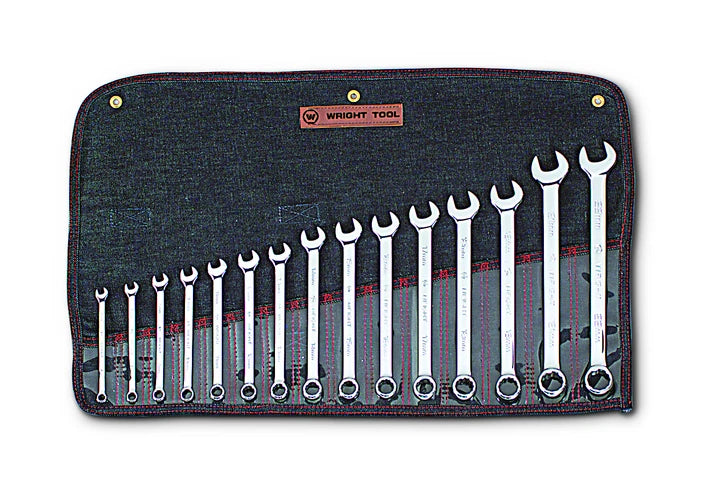 Wright Tool 952 Metric Wrench Set 12pt 7–22mm Full Polish