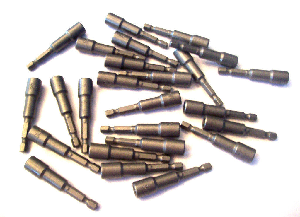 25 MAGNETIC NUT SETTERS HEX SHANK 3/8" DRIVER #NS38 NUTSETTER WHOLESALE LOTOpens