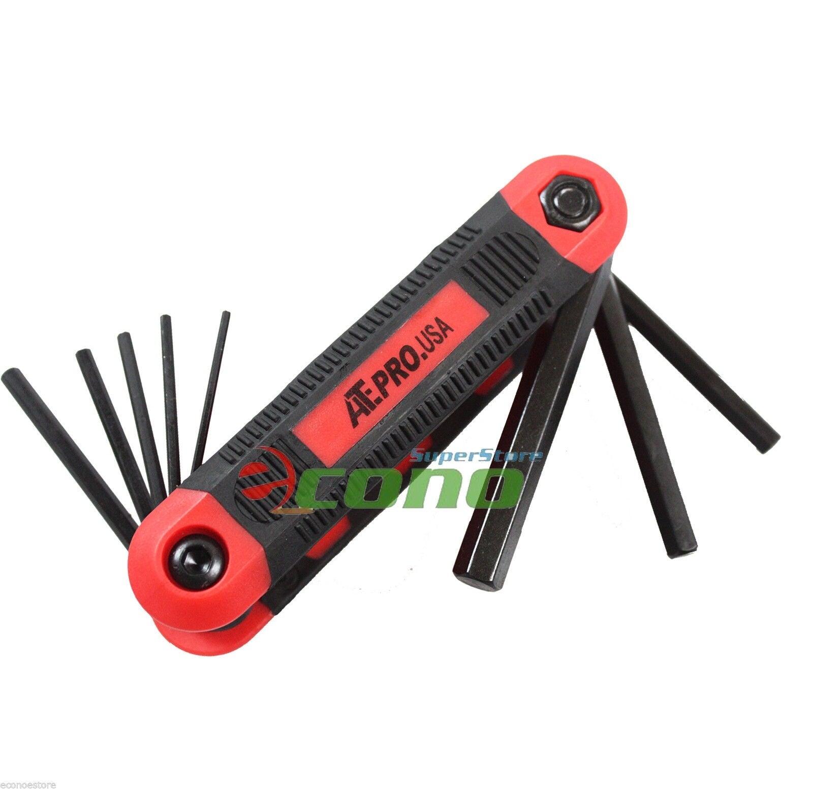 8pc Metric Folding Pocket Hex Allen Key Wrench Set by Unbranded