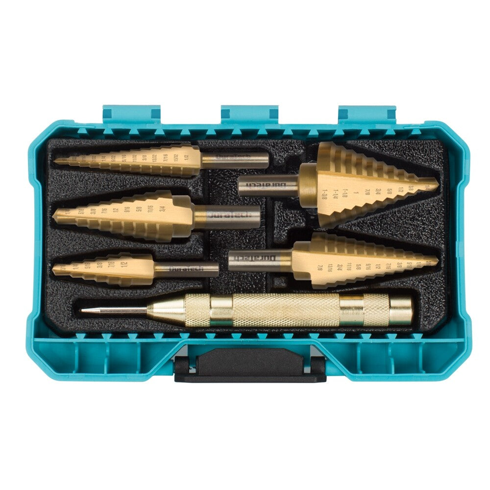 DURATECH 6-PCS Step Drill Bits Set by DURATECH