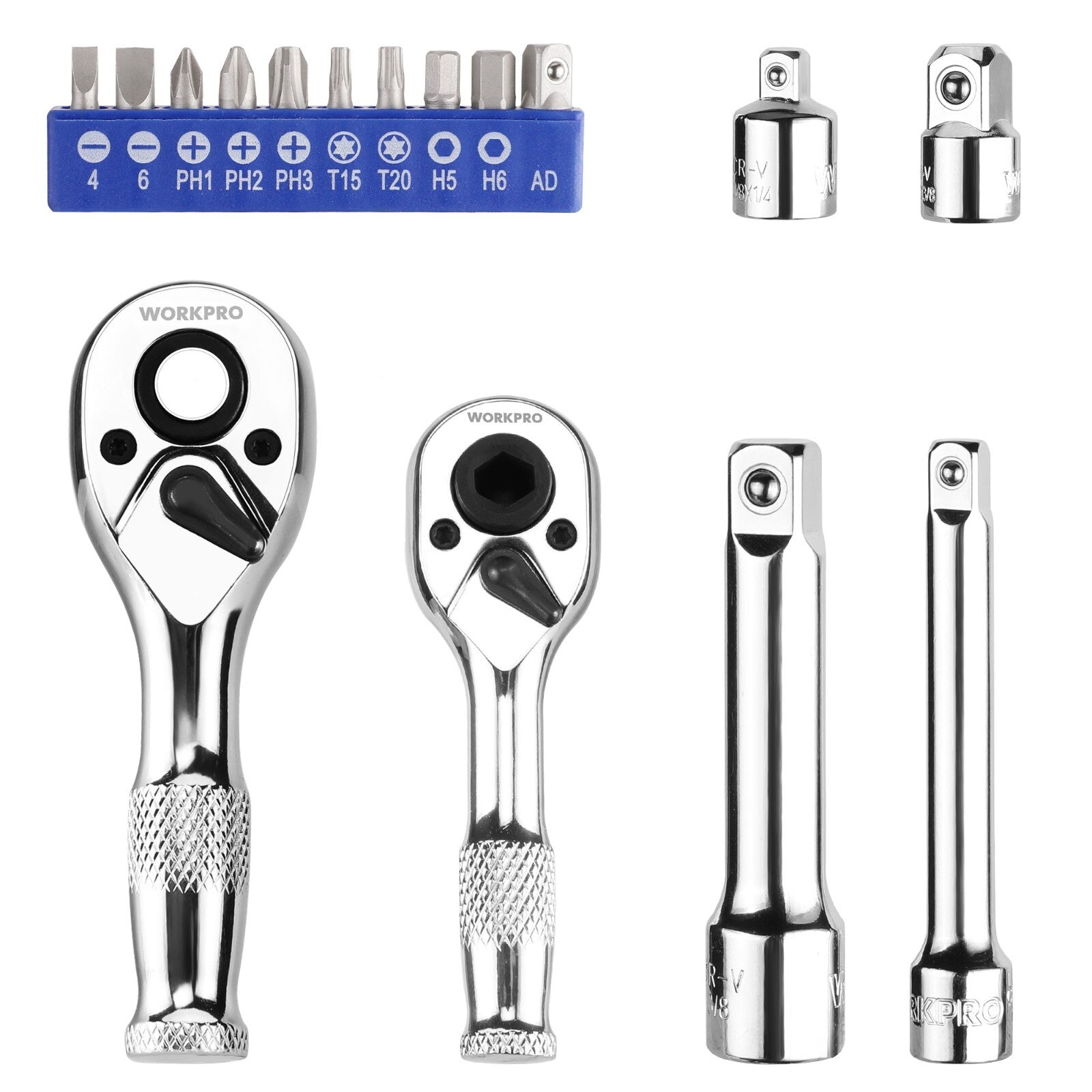 Stubby Ratchet & Bit Driver Set 16 PCS