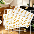 Gold Black Music Stickers 20 Sheets For Student Incentives And Music