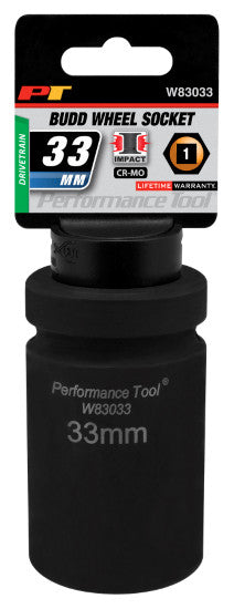 1" DR Budd Wheel Socket 33MM by Performance Tool