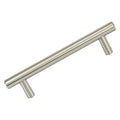 Contemporary Euro 4-1/4" Hole Centers, 5-13/16" Long Solid Pull,