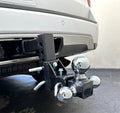 Tri-Ball Adjustable Vertical Travel Solid Raise Drop w/ 2" Solid Tow Hitch Mount