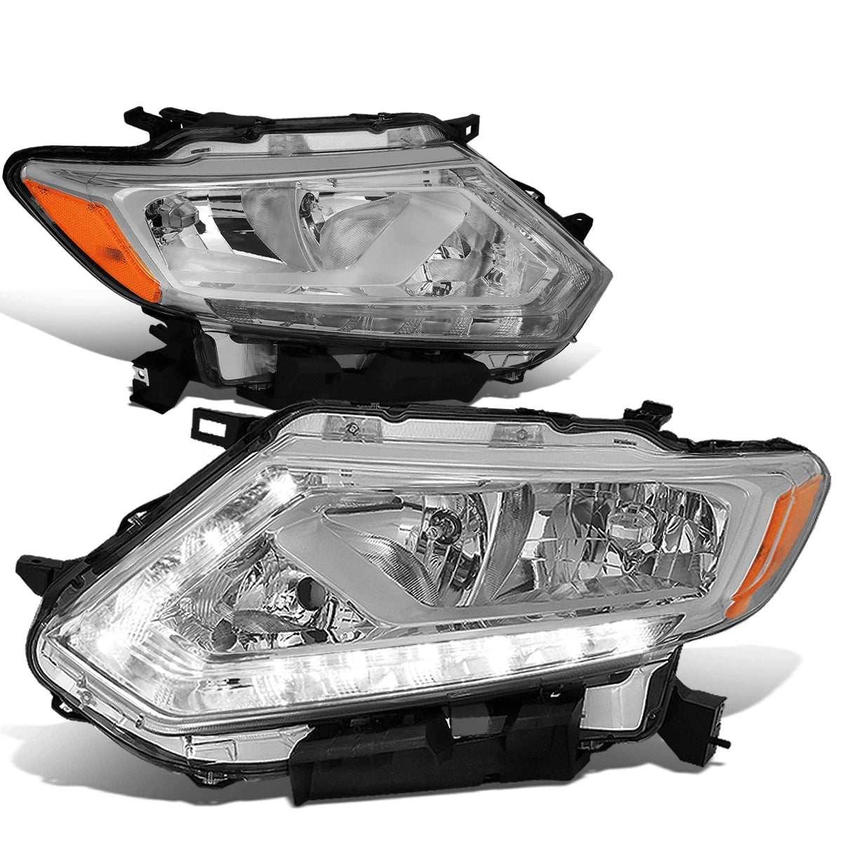 Fit 14-16 Rogue Chrome Housing Amber Side Led Drl | Built Supply Co