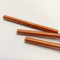 99.9% Pure Copper Metric Thread Rod Stud Bolts M4–M12 Pipe Fitting by Unbranded