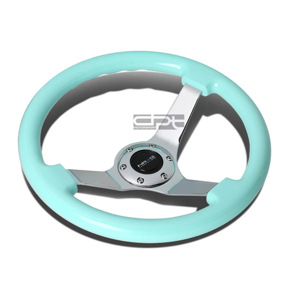 Nrg St-036mf-ch 350mm 3"deep Dish Andoized Aluminum Spoke Wooden