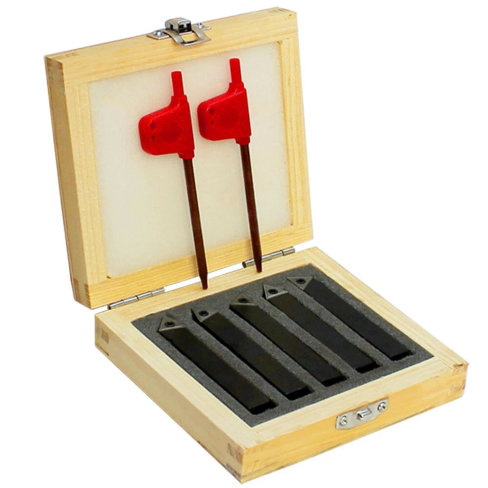 3/8'' Shank Indexable Carbide Insert Lathe Turning Tool Bit Set