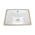 Pool Rectangular Undermount Bathroom Vanity Sink 18" X 13" X 7" White