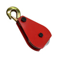 Aluminum Sheave Snatch Block 4" Hook 1-1/2 Ton For Wire Rope Rigging