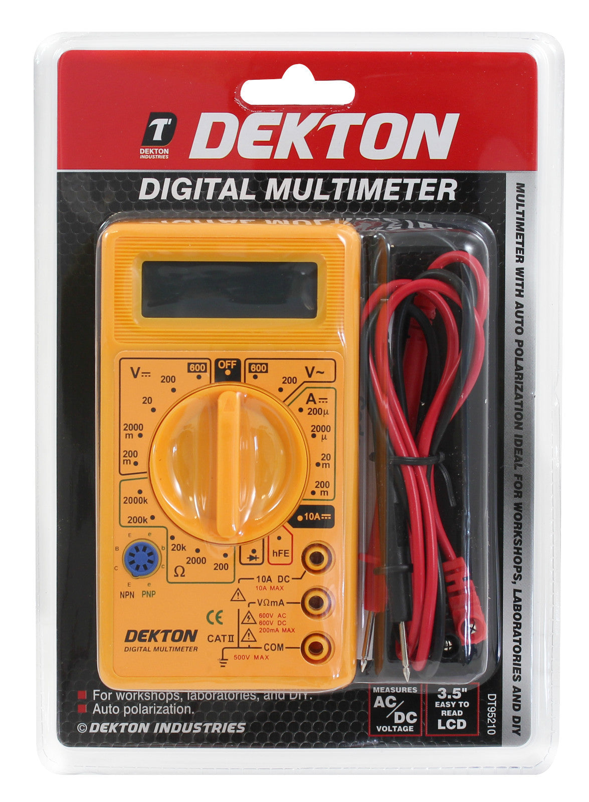 Digital LCD Multimeter Voltmeter Ammeter OHM AC DC Circuit Checker TesterOpens i