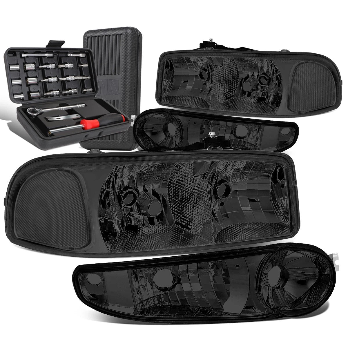 For 2001-2007 Gmc Sierra/yukon Smoked Clear Side | Built Supply Co