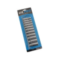 Us Pro 3/8" Drive 6pt Deep Socket Set 8-19mm 63mm Cr-v Knurled