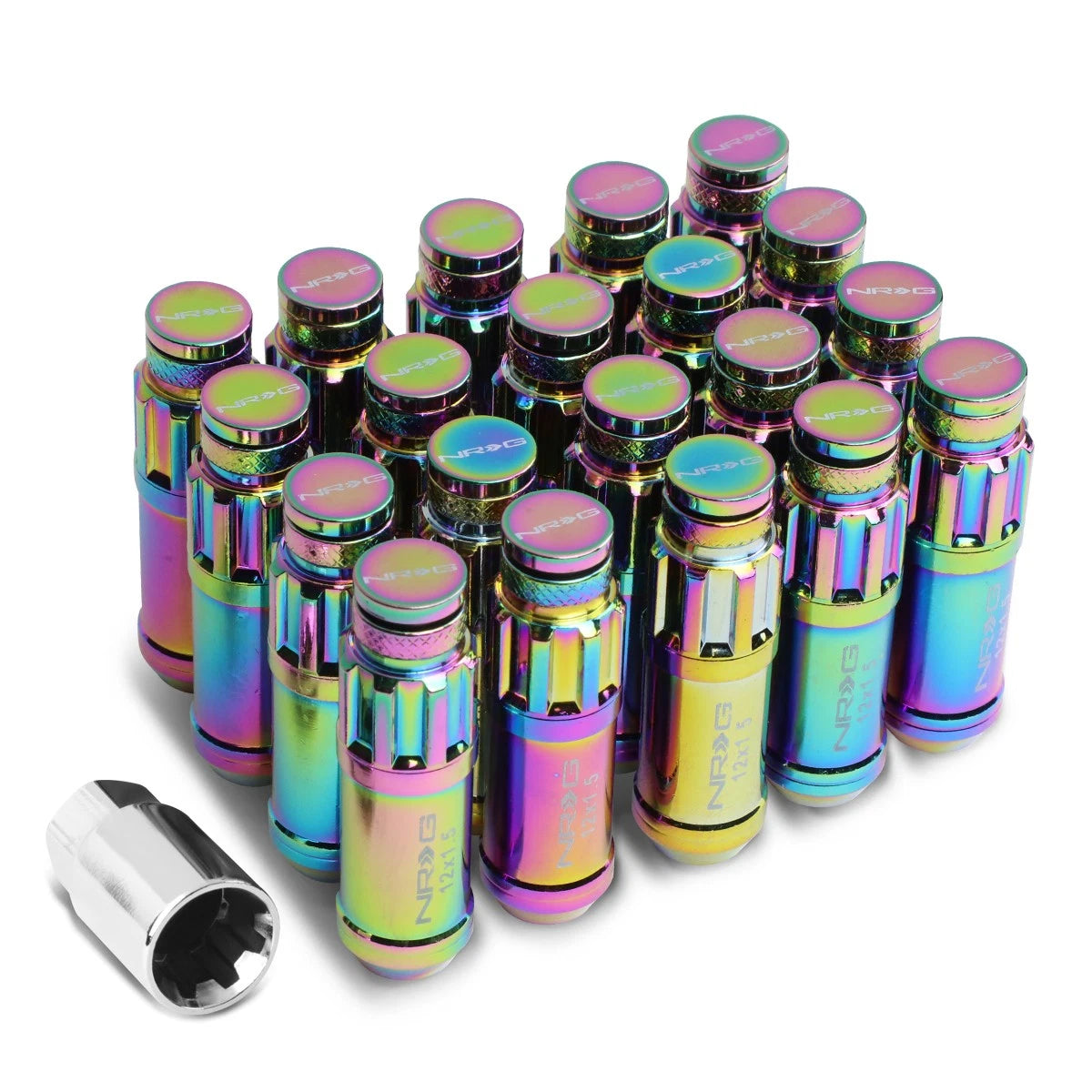 Nrg Neo Chrome Steel M12x1.5 Close End Spline Drive | Built Supply Co