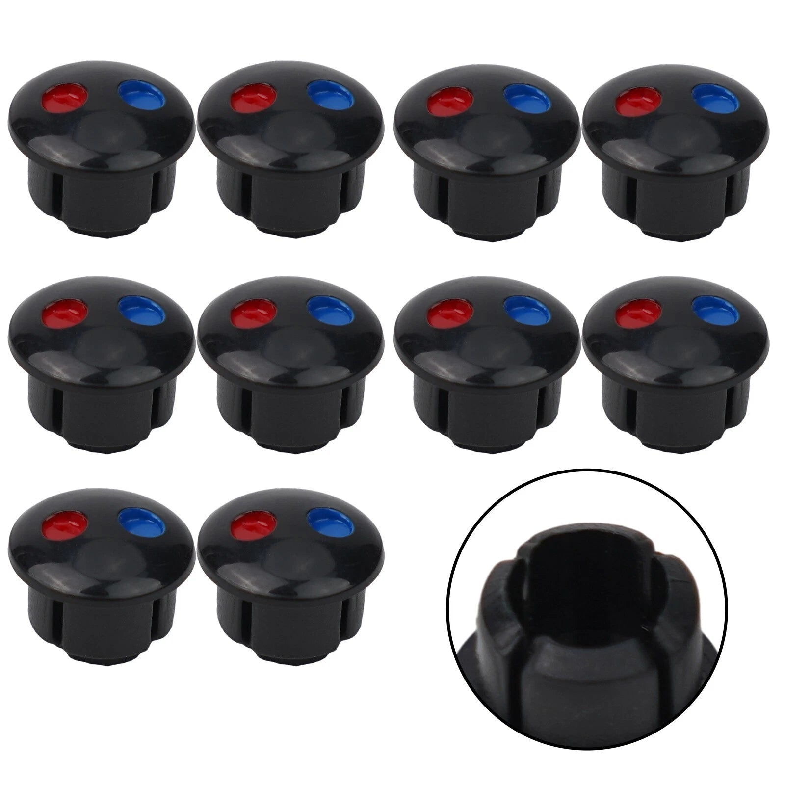 Hot Cold Water Sign Faucet Sign For Holes Diameter 6.7mm For Kitchen