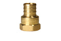 100 Pack 3/4" Pex B X 1/2" Female NPT Threaded Adapter Brass