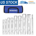 Workpro 9-piece Shower Valve Socket Wrench Set Durable High-quality