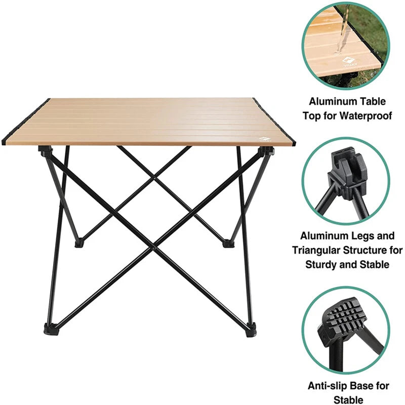 Villey Ultralight Camping Side Table Folding Beach Table