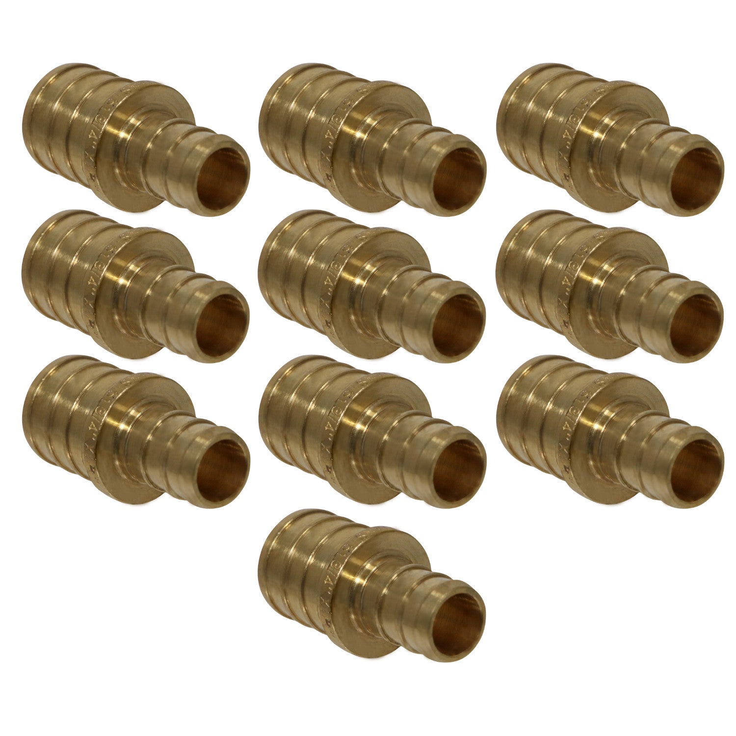 XFITTING 3/4" x 1/2" Pex B Coupling 10 Pack
