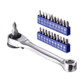 Workpro 1/4" Mini Ratchet Wrench 72-tooth Right Angle Screwdriver