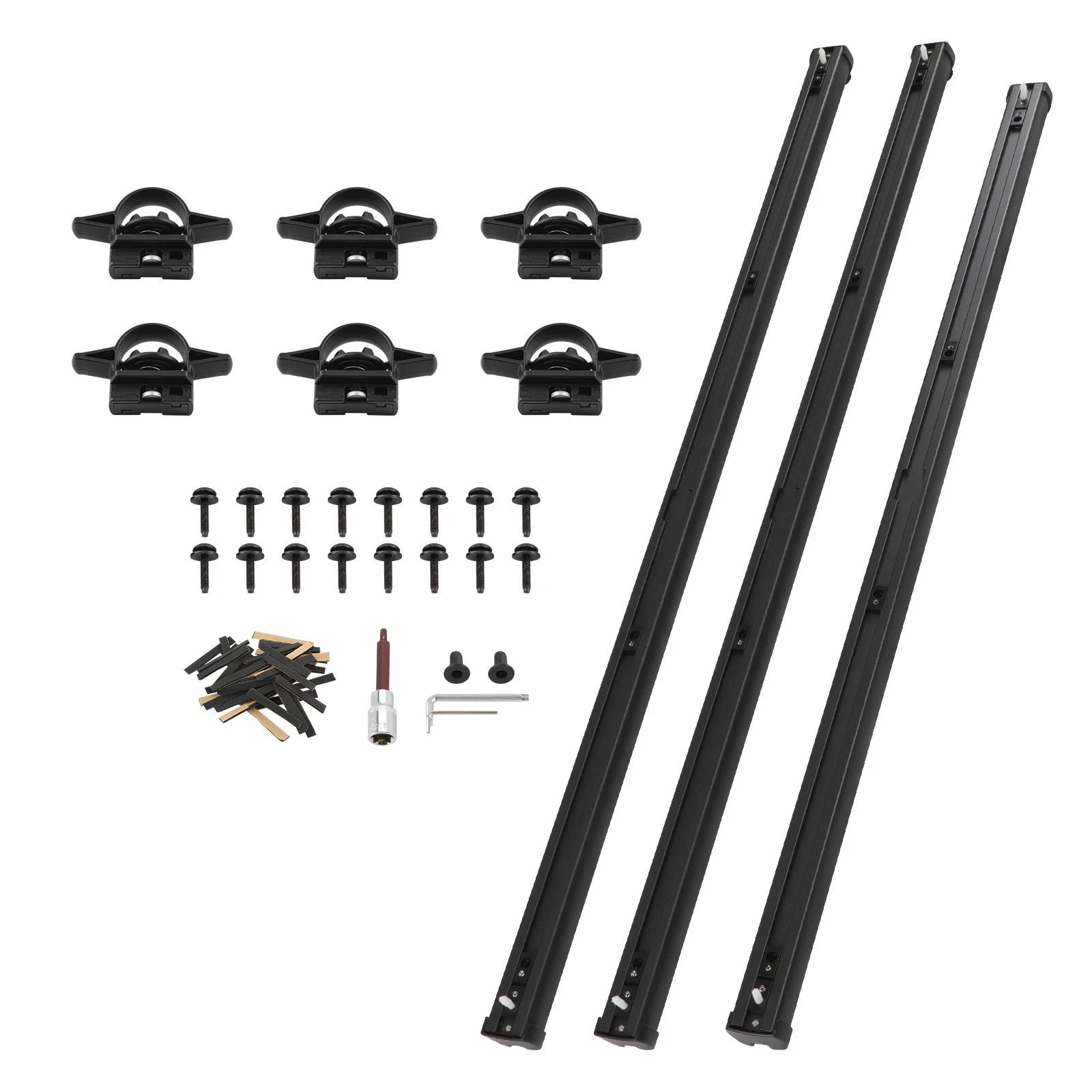 Trail Rail System Tie Down Rails 250 lbs for Jeep Gladiator 2987CC 2020 - 2023