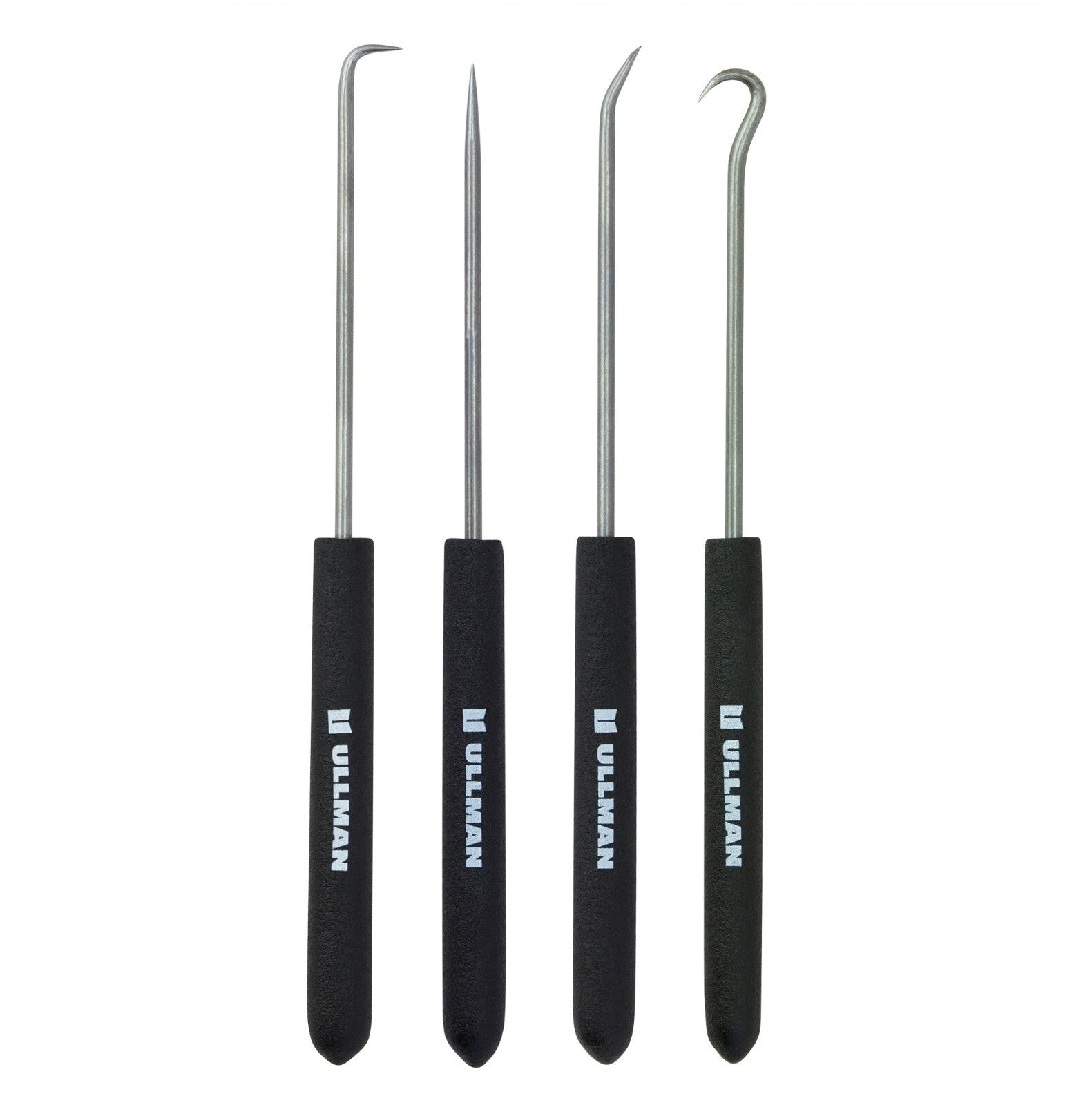 Ullman 4pc Hook Pick Set 7" with Cushion Grip