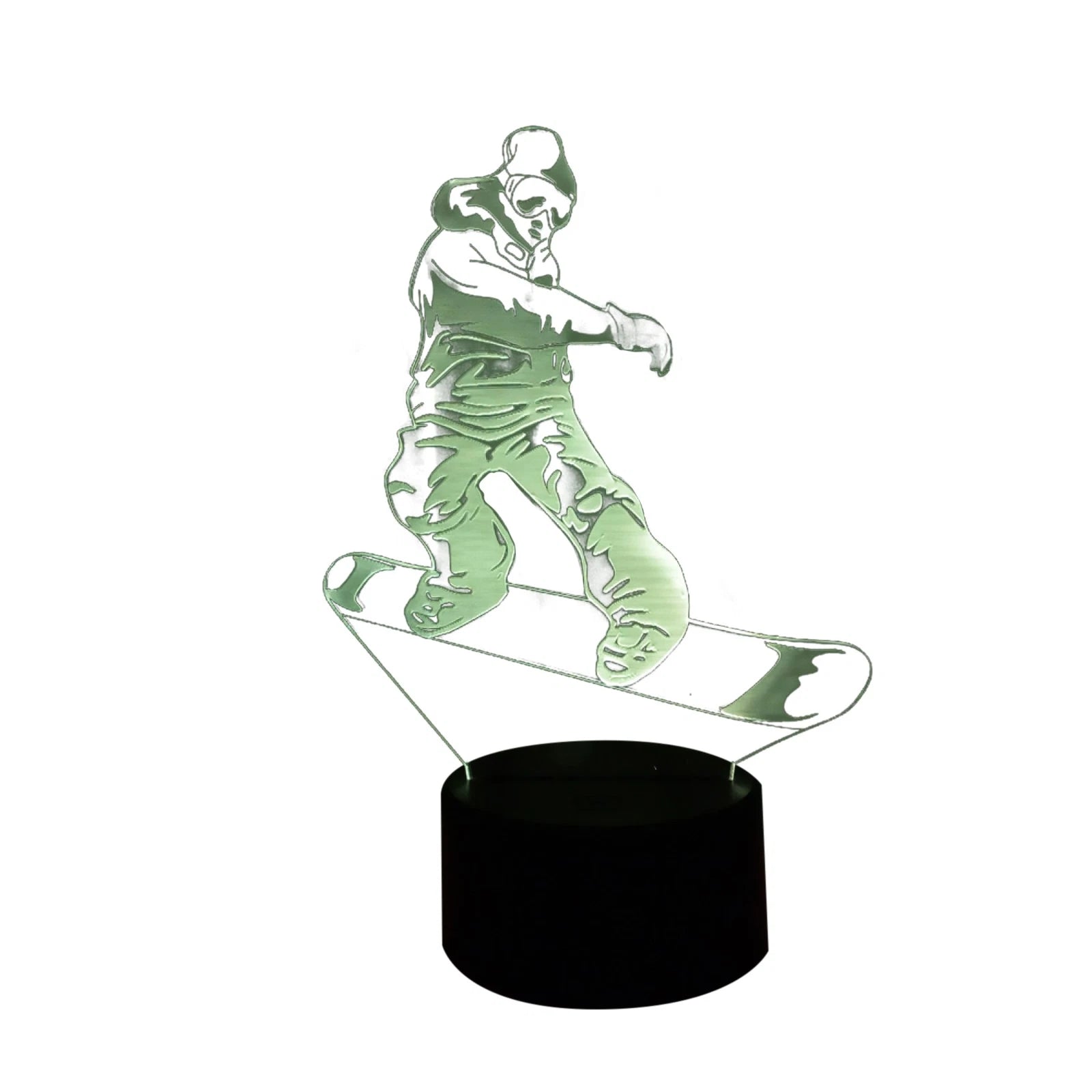 Colorful Night Ligh 3d Snowboarding Led Desk Lamp Touch Room Decor