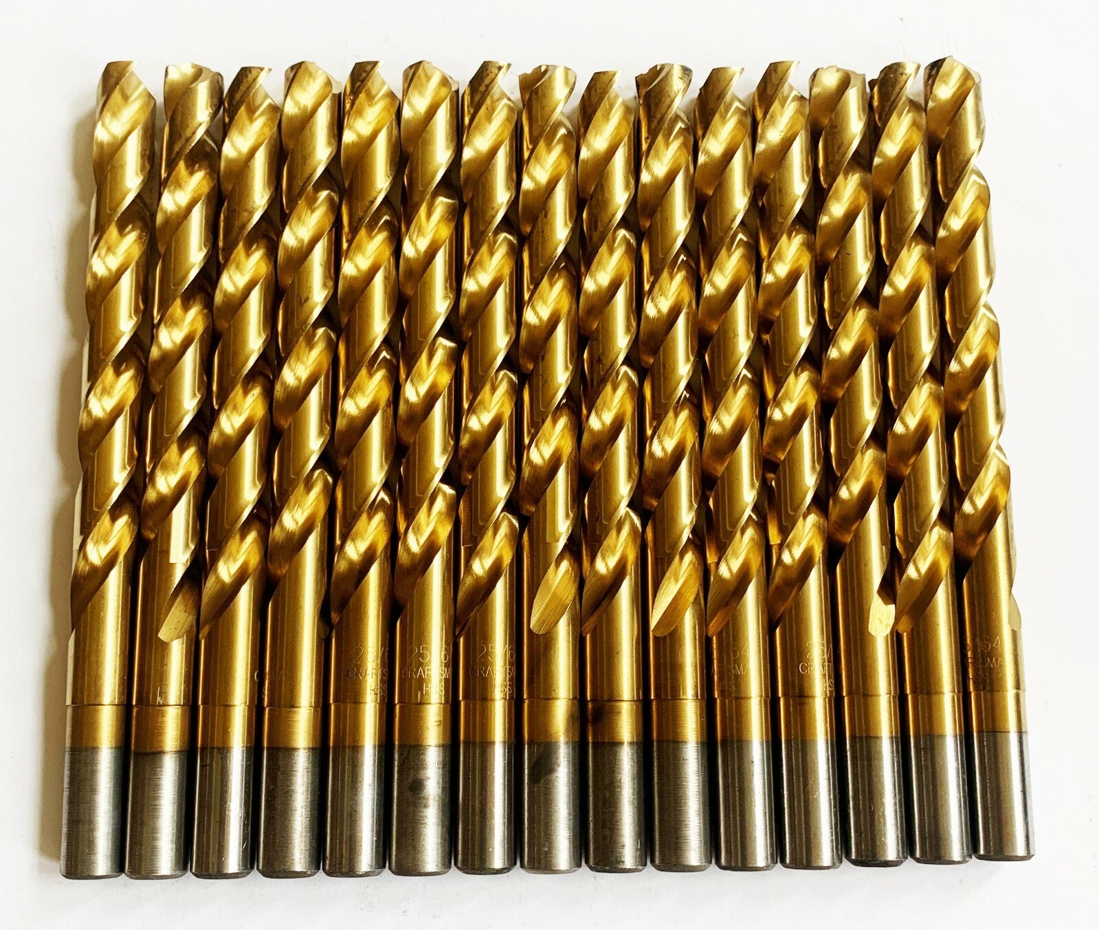 15 Craftsman 25/64" Steel Drill Bits