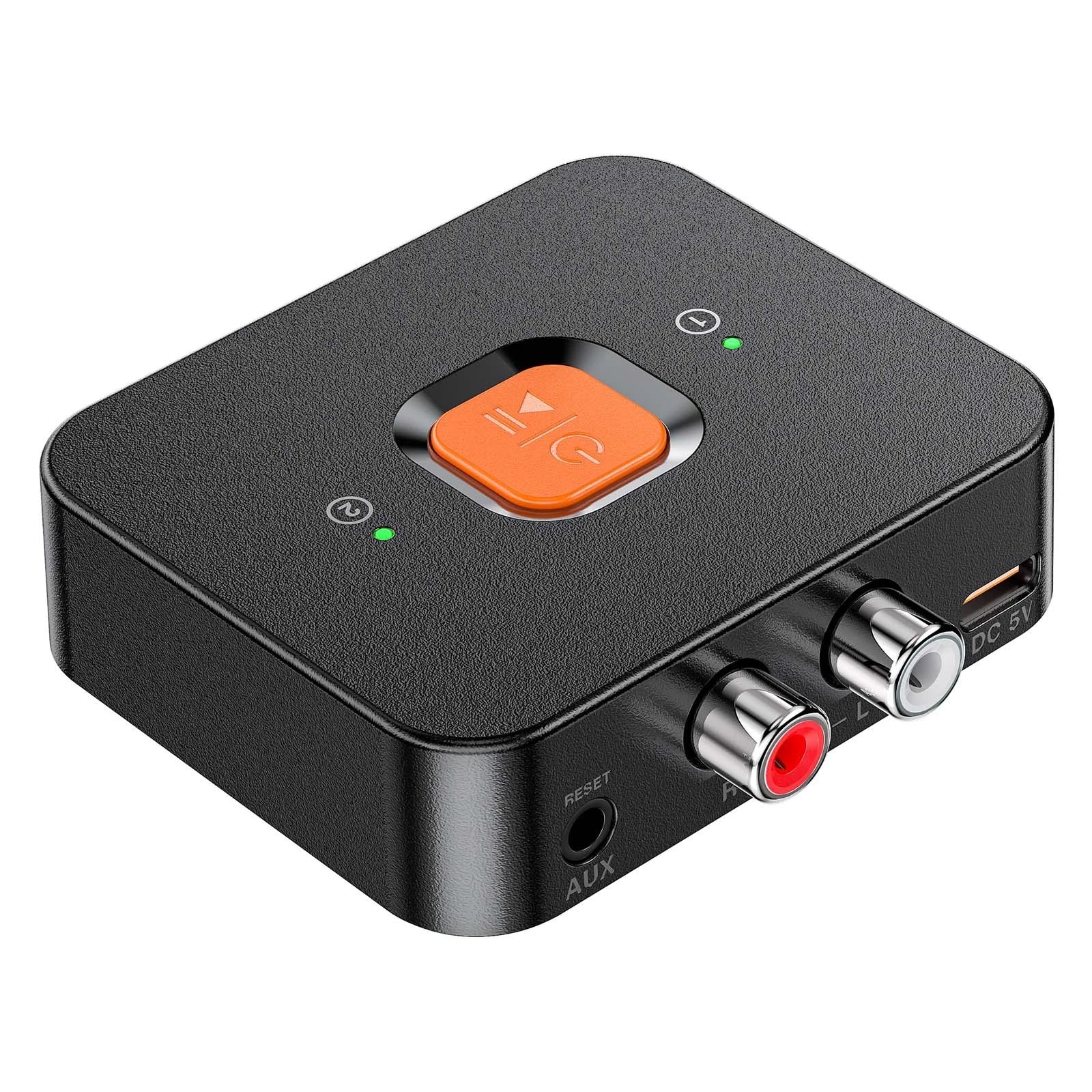 Bluetooth 6.0 Receiver Wireless Audio Adapter 3.5mm Aux Rca For Home