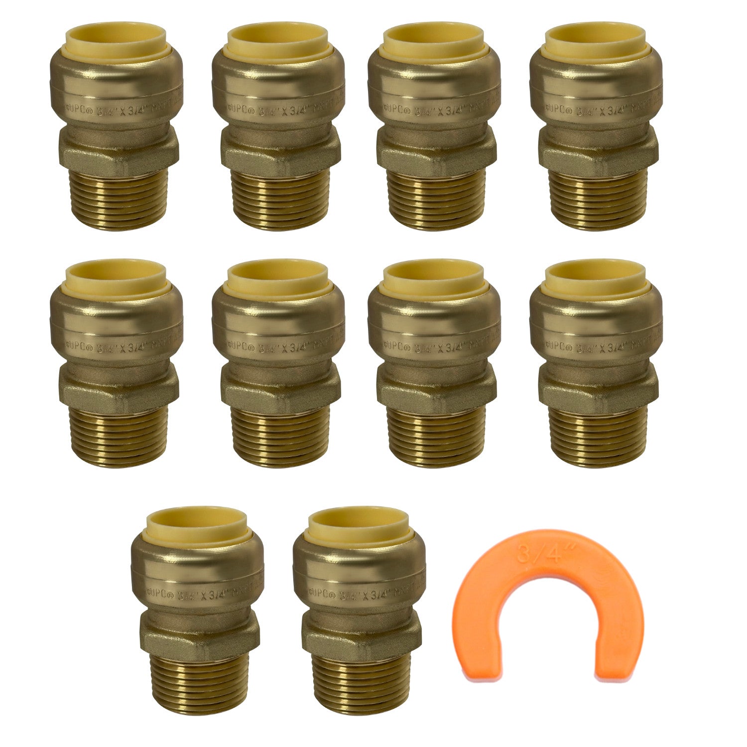 XFITTING 3/4" Push Fit x Male NPT Adapter