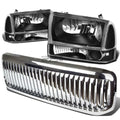 For 99+ Superduty Black Headlight+clea<wbr/>r | Built Supply Co