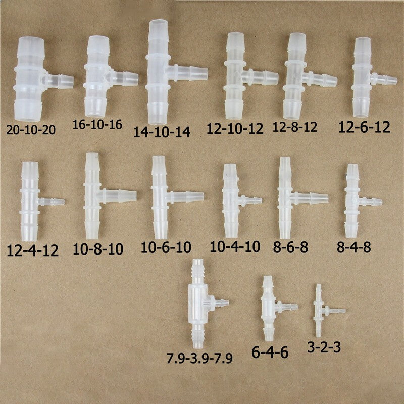 Plastic Hose Joiner Tee Connector Pipe Air Water