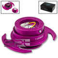 Nrg 6-hole Steering Wheel Purple Quick Release Hub | Built Supply Co