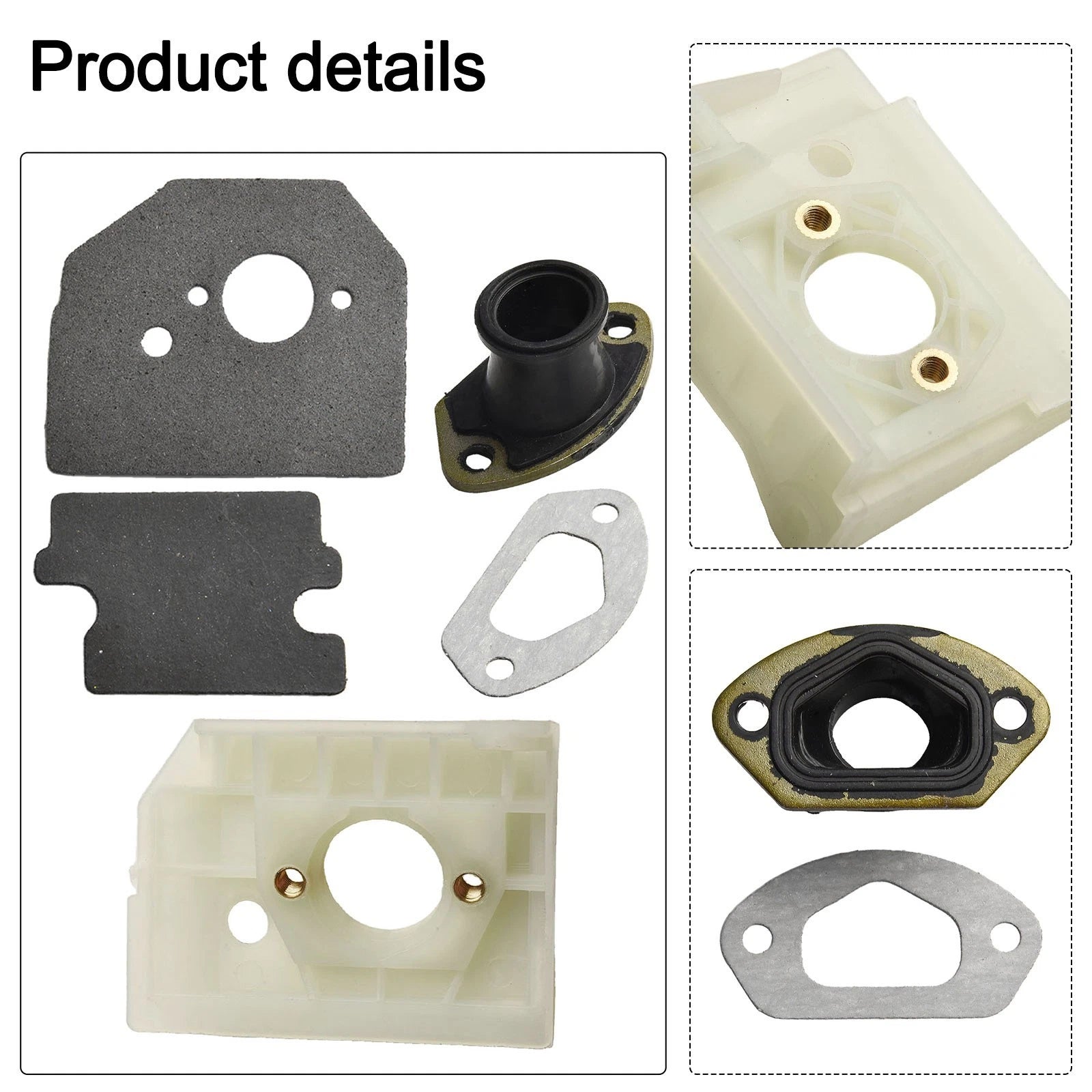 Carburetor Bracket Guide Gaskets Kit For Chainsaw 4500 5200 5800 45cc