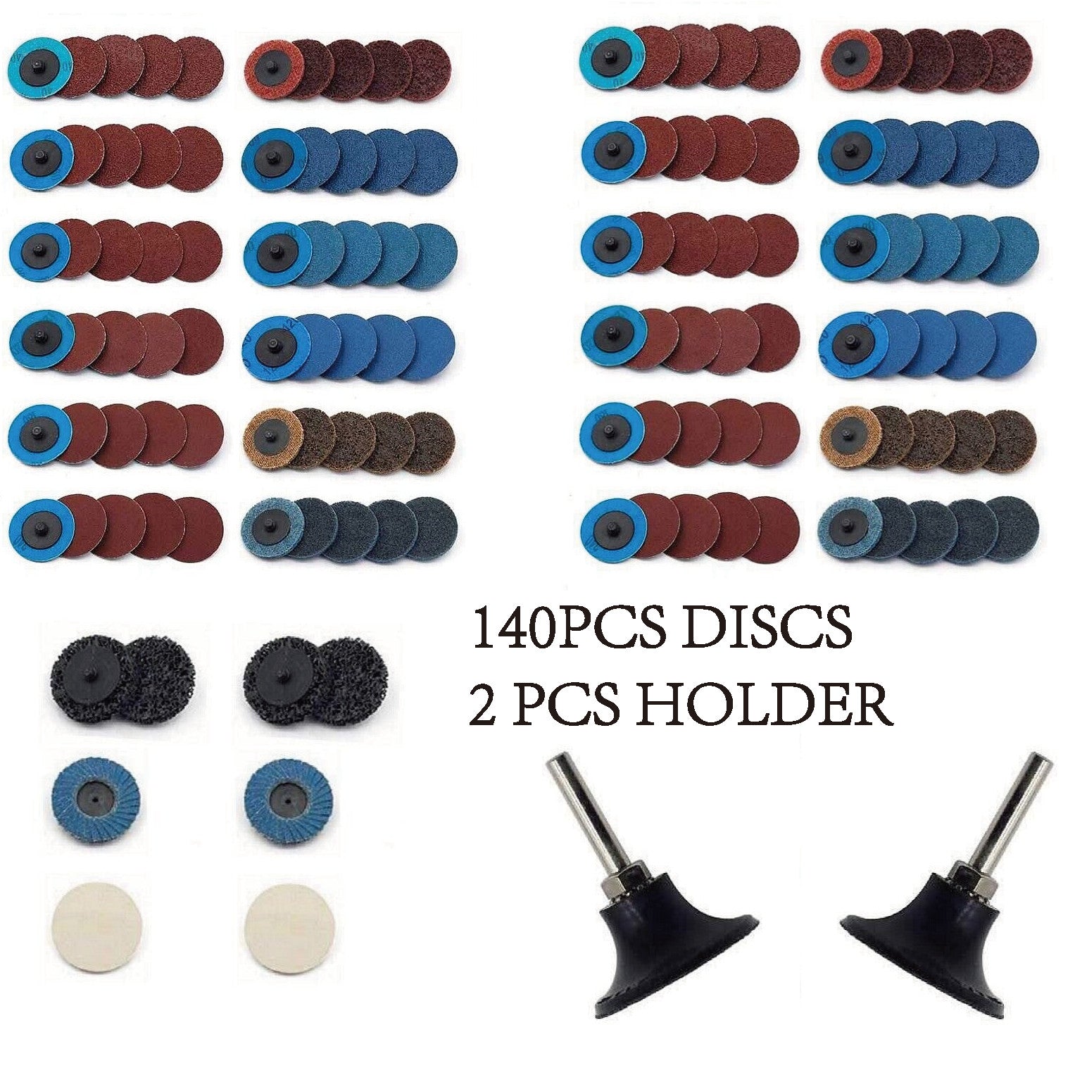 142 Pcs 2 inch Quick Change Sanding Disc Set by Unbranded