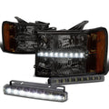 Smoked Clear Headlight+LED+<wbr/>amber Corner+drl | Built Supply Co